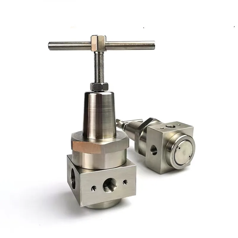 

304 Stainless Steel 40 Bar Pneumatic High Pressure Regulator Pressure Reducing Valve for Blow Molding Machine Air Compressor