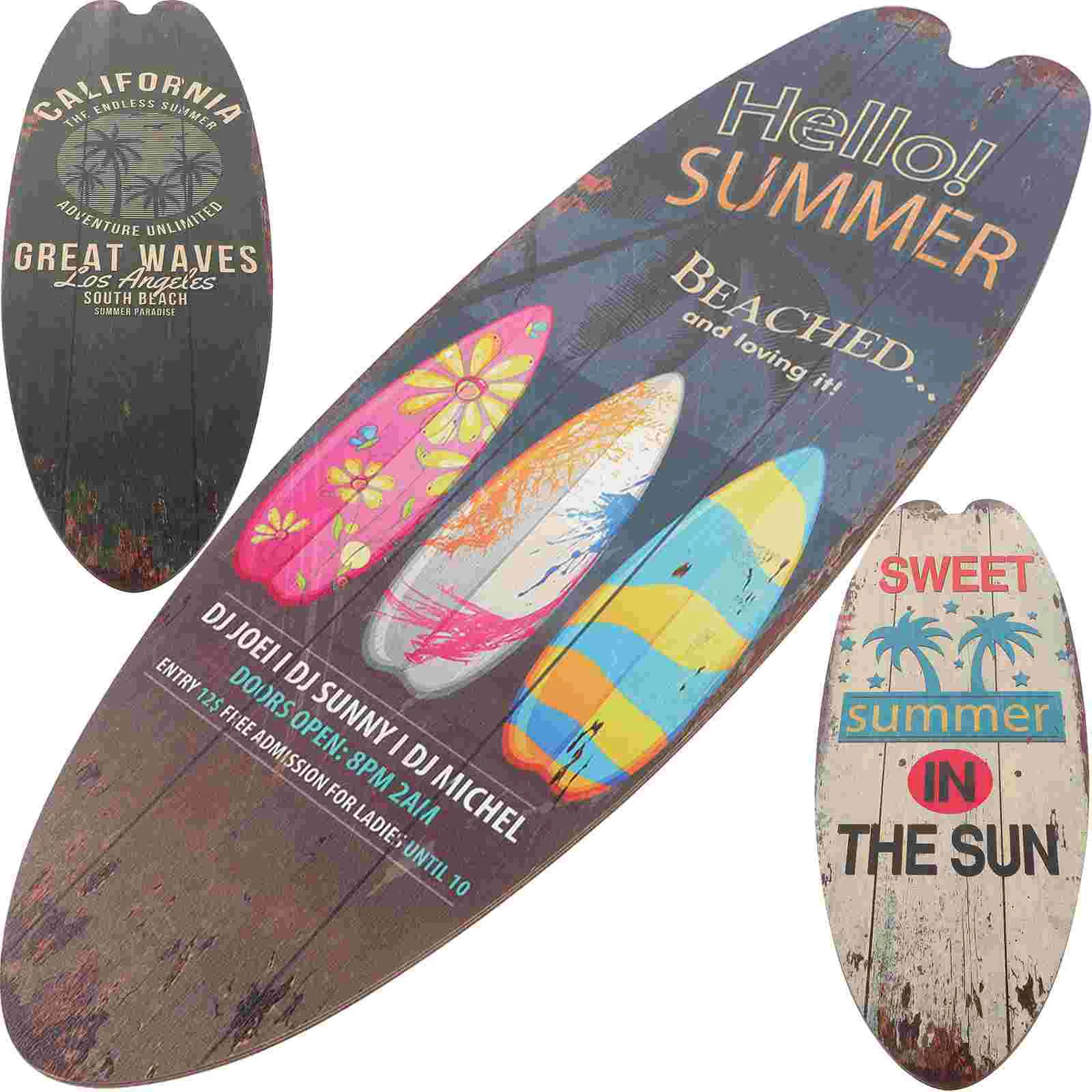 

Wall Art Beach Surf Board Wall Decorations Decor Wooden Wall Art Surf Party Decorations Surf Boards for Decorating