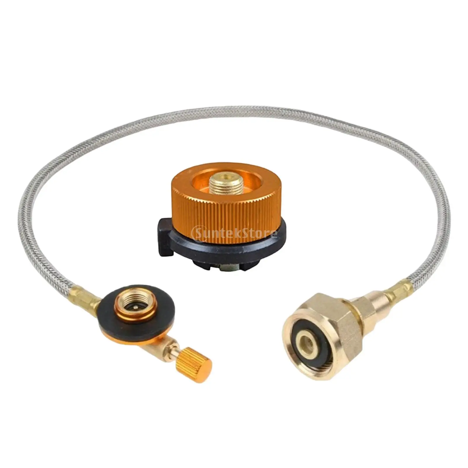 Portabl Camping Gas Stove Propane Refill Adapter Flat Tank Coupler