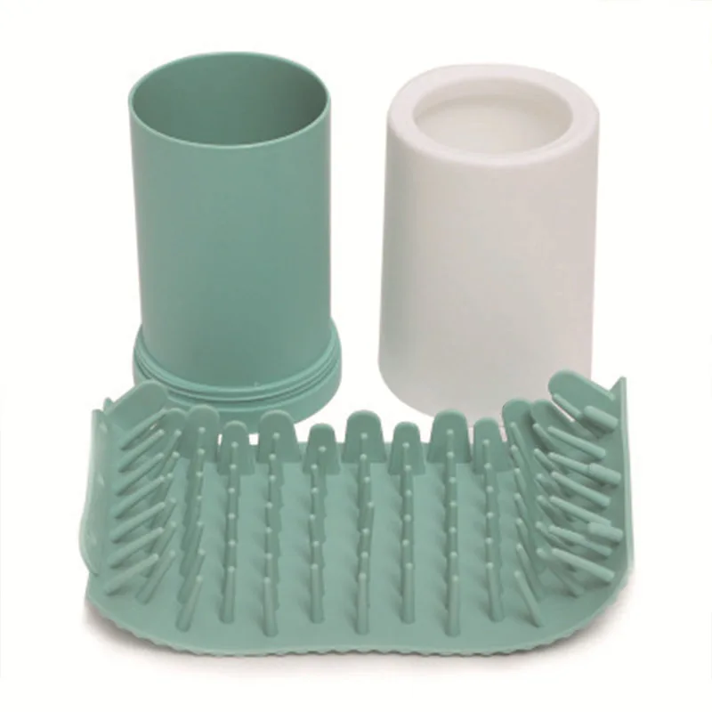 Pet semi-automatic manual foot washing cup, quick cleaning foot washing device, portable semi-automatic silicone cu