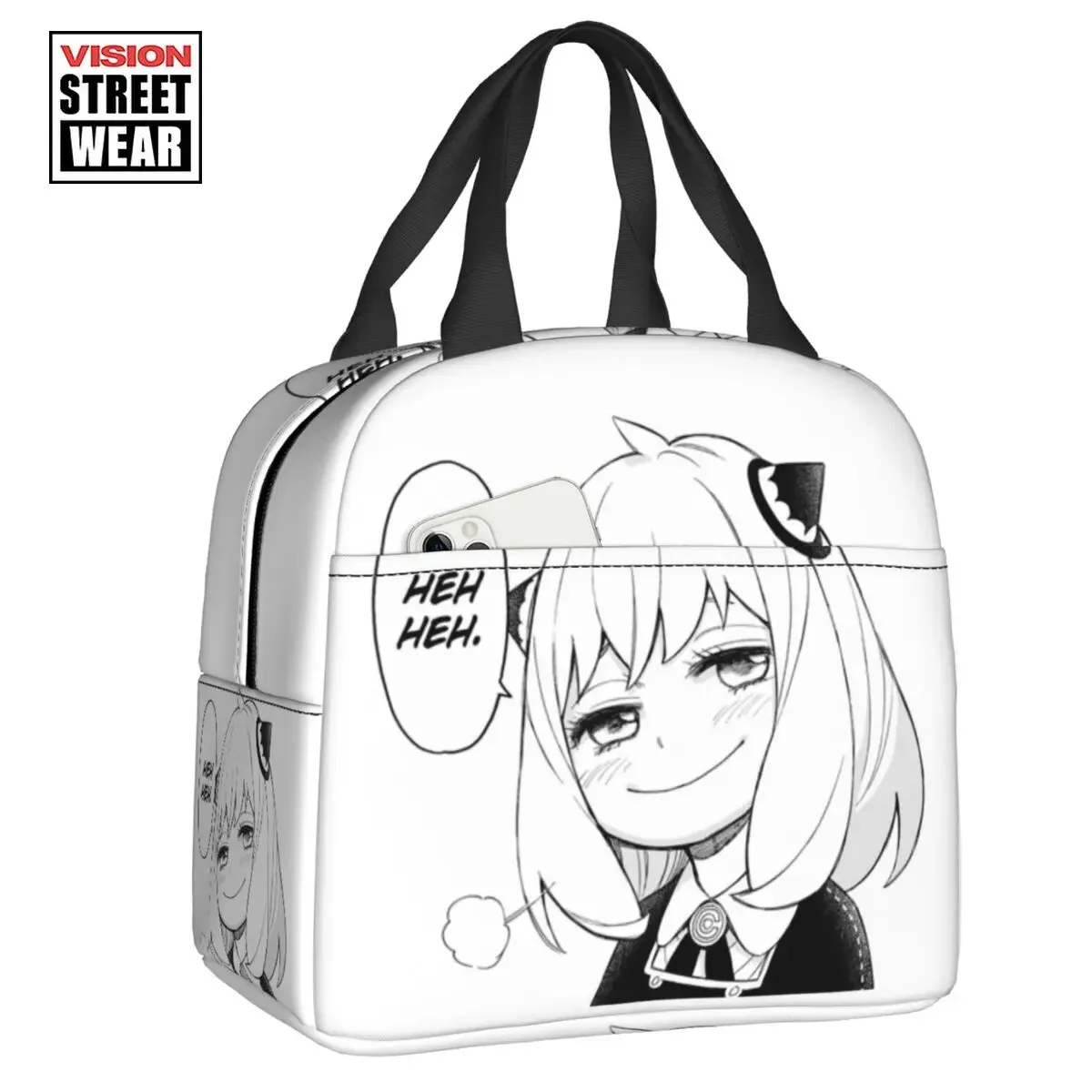 

Anime Manga Spy X Family Portable Lunch Box Multifunction Cartoon TV Movie Thermal Cooler Food Insulated Lunch Bag Office