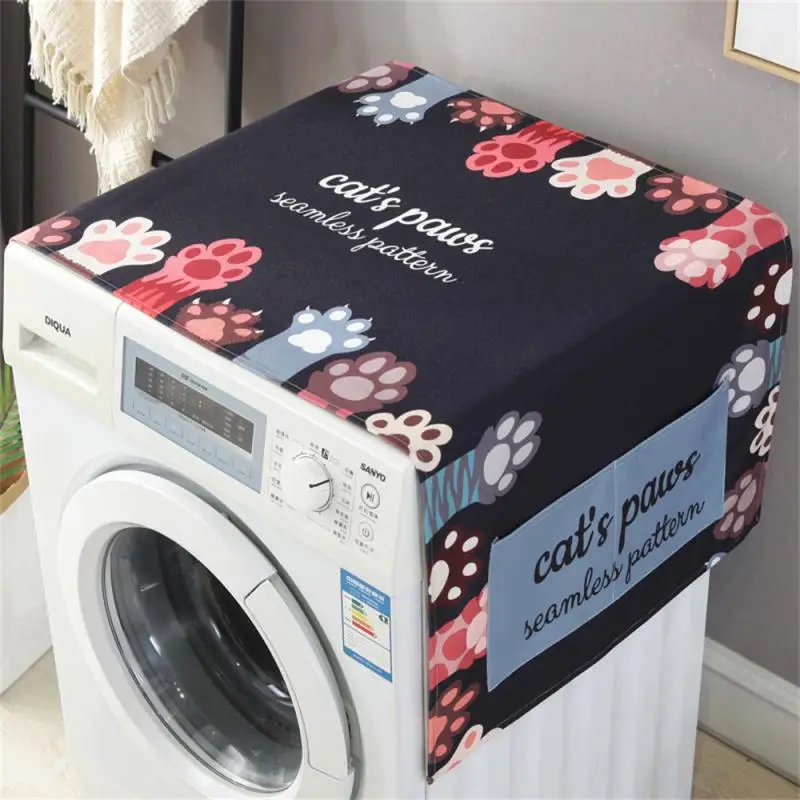 Fashion Northern Europe Kitchen Dust Cover Washing Machine Cover Refrigerator Dust Protector Oven Microwave Cover Home Cleaning