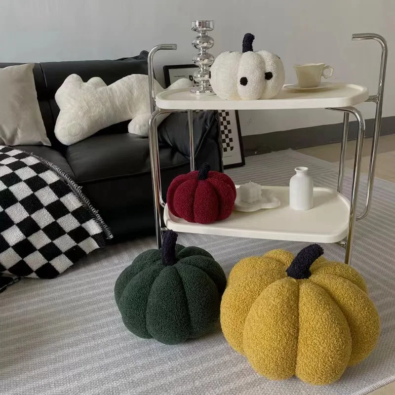 Soft And Cute Round Pumpkin Pillow Home Decoration Living Room Sofa Office Waist Pillow Halloween Gift 2