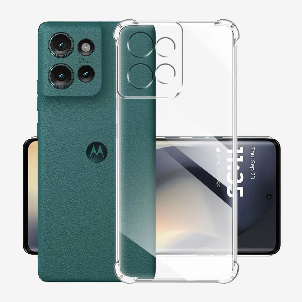 Shockproof Clear TPU Case - Transparent Soft Silicone Protective Cover