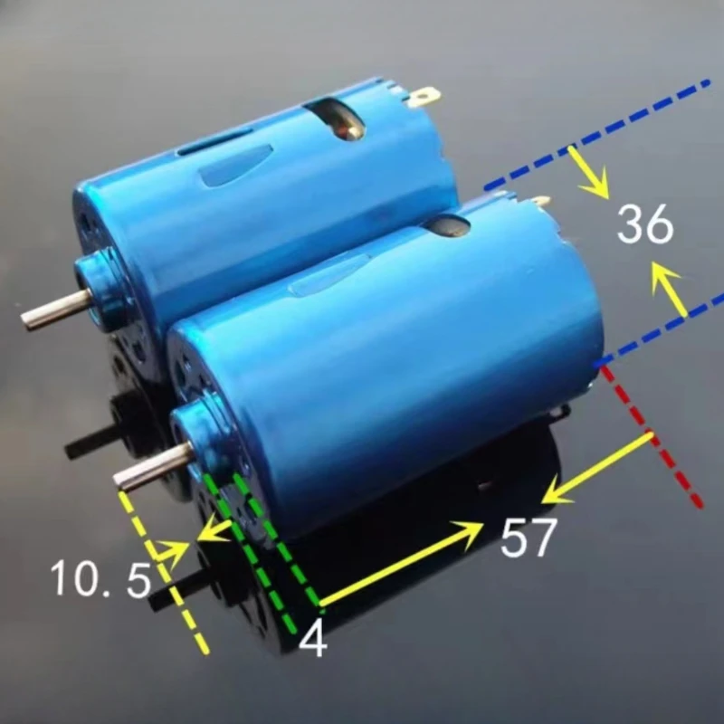 Micro moteur électrique 36mm avec arbre de 3.17mm pour projets de bricolage