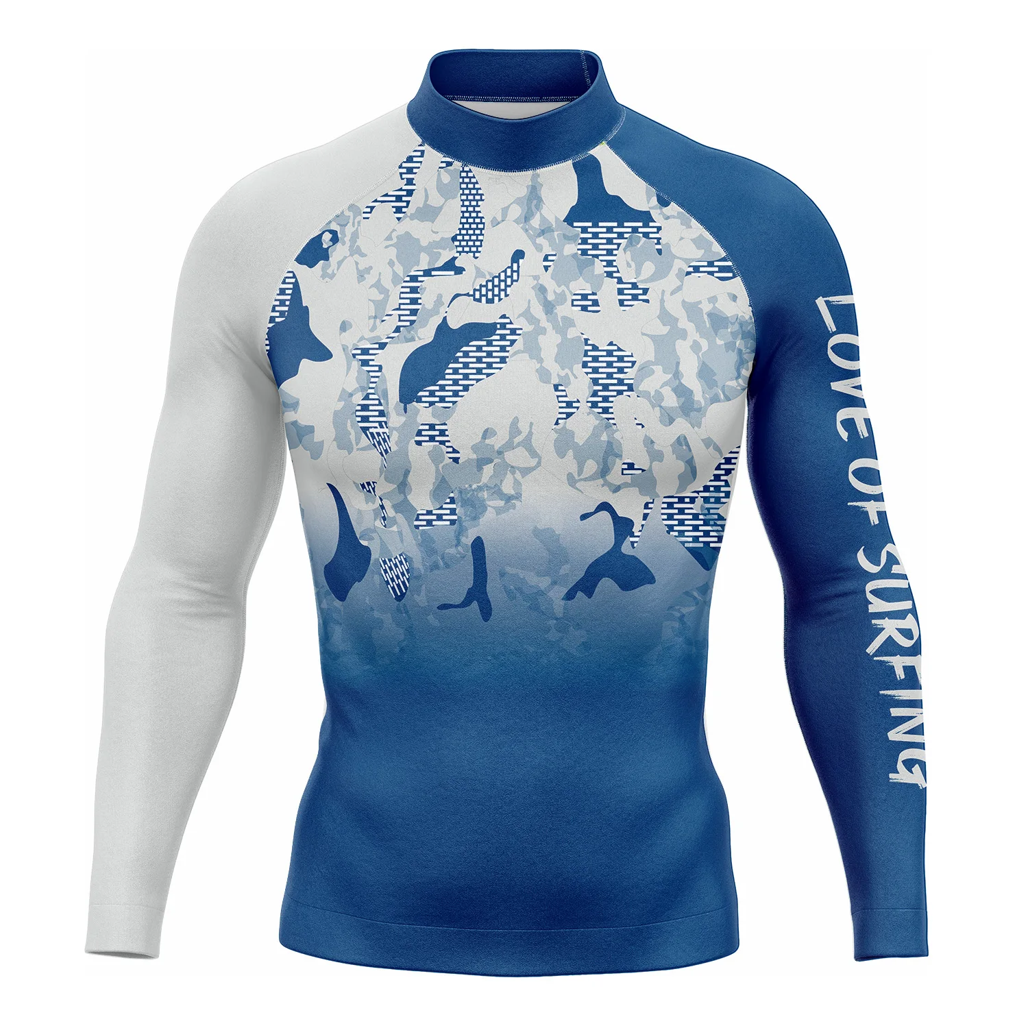 Love Of Surfing Men's Long Sleeve Surf Clothing Rash Guard High Breathable Quick Dry Swimming Shirts Beach Wear Camiseta Surf