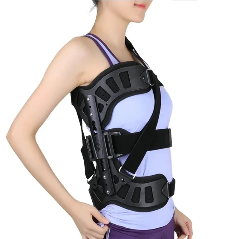 1Set Fixed Spinal Brace Aluminium Alloy Breathable Fixed Spinal Straightener Brace for Children Adults Scoliosis Correcting Brac 2