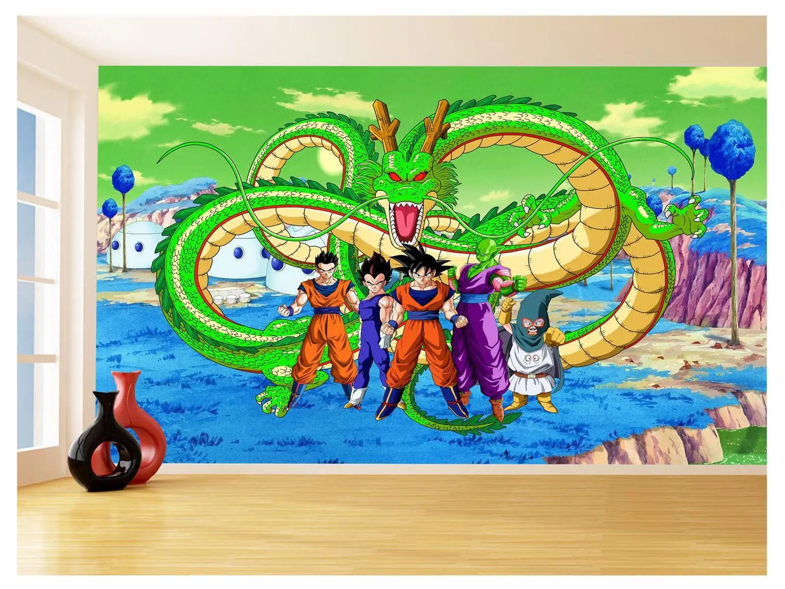 Dragon Ball Z Adesivos de parede para crianças, Papel de parede 3D, Cartoon  Anime, Pintura Decorativa Goku, Decoração Infantil, Presentes de  aniversário - AliExpress