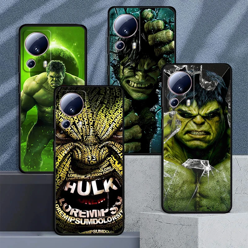 

Marvel Hulk Hero For Xiaomi Mi 13 12 11 10 11T 10T 9T 9 8 Note 10 Ultra Pro Lite TPU Soft Silicone Black Phone Case Coque Capa