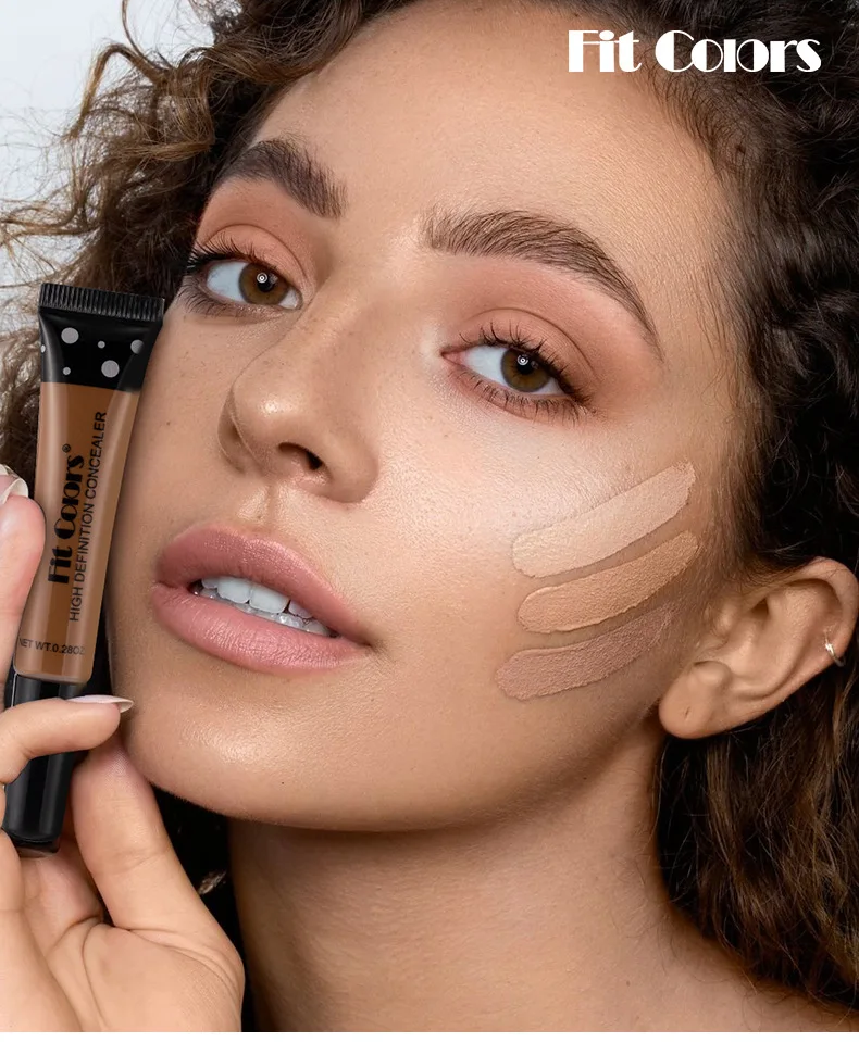 Fit Colors 8 size Concealer with a Flexible Concealer Moisturizing Liquid Foundation to cover dark circles and acne spots 2
