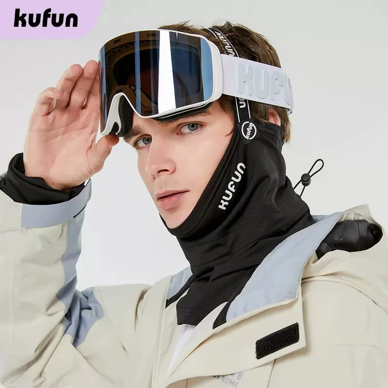 Kufun Ski Snowboard Winter Unisex Warm Cycling Mask Outdoor Sport Full Face Scarf Windproof Men Women Neck Bandana Balaclava