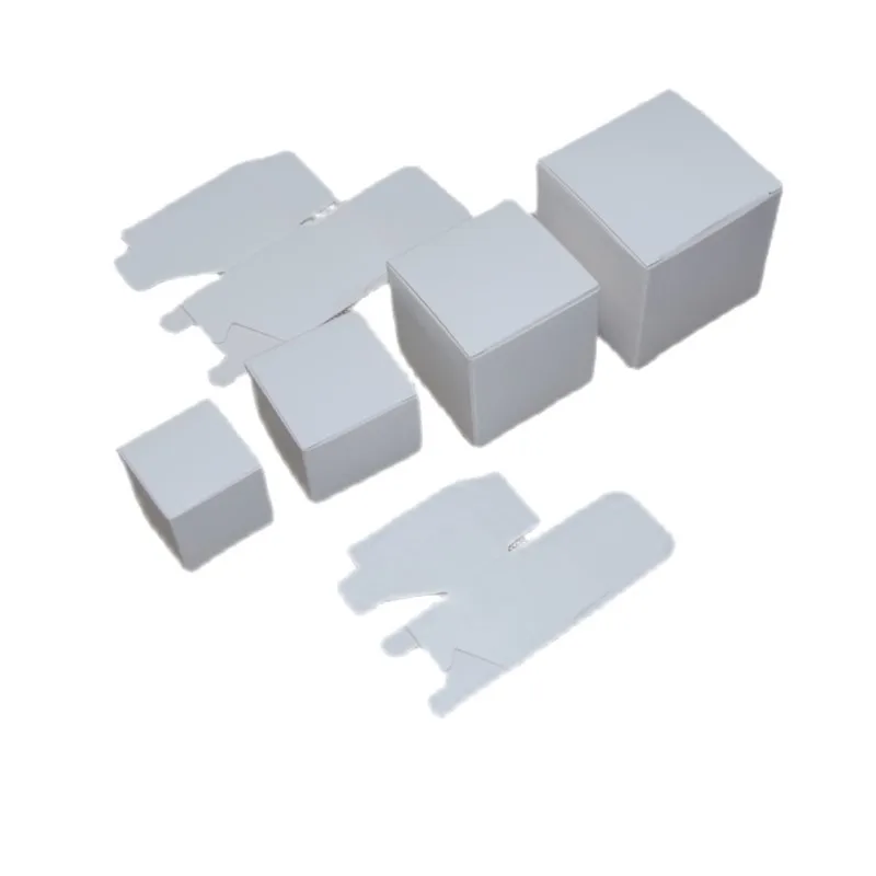긴 Hight14-33cm 흰색 카드 사각형 직사각형 접이식 상자, Elec 제품, DIY 종이 포장 상자, 6x6, 7x7, 8, 9, 10, 25 개/로트