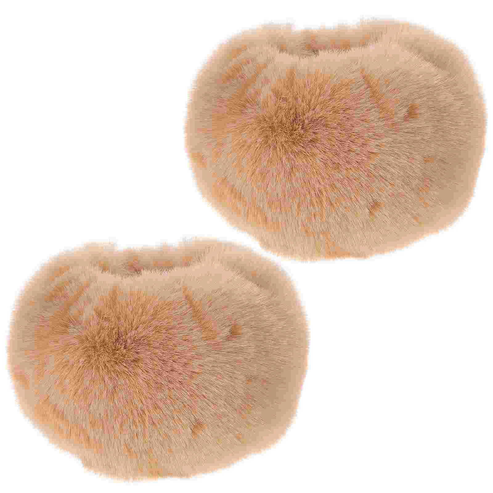 

1 Pair Women Winter Furry Wrist Warmers Fur Cuffs Elegance Wristband Glove