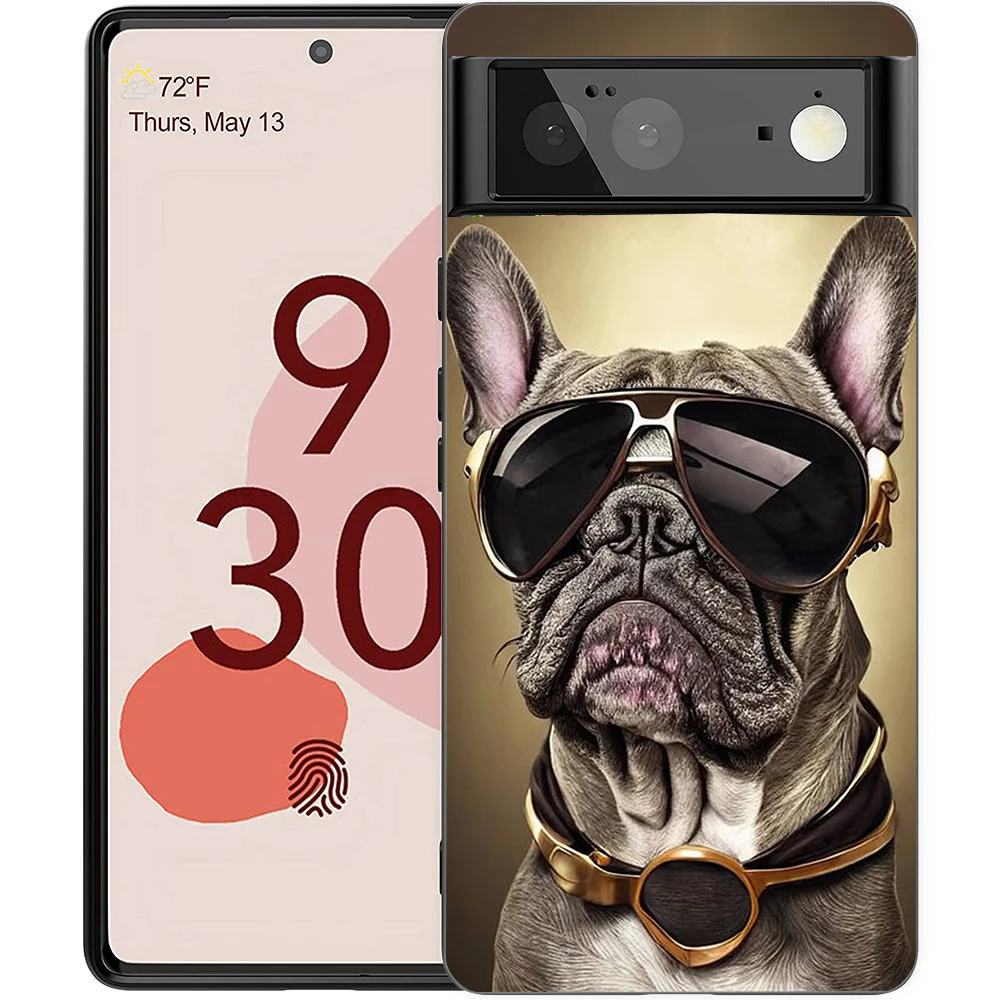 French Bulldog Dog Design Shockproof Silicone Phone Case Cover