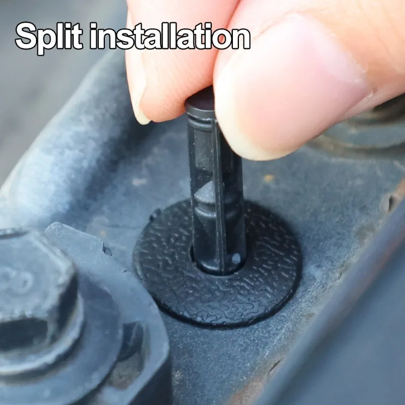 100pcs Bumper Clips 8mm Plastic Rivet Fastener Mud Flaps Fender - Foto 7