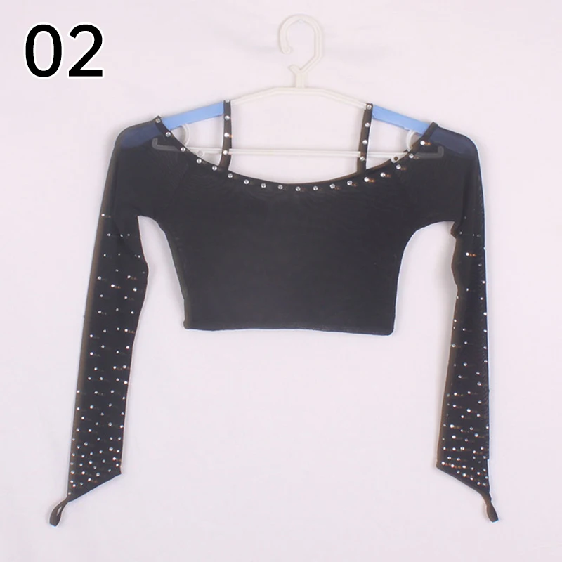 Frauen Bauchtanz Top Sexy One Neck Ausgestellte Ärmel Cut Out Bandage Top Orientalischen Tanz Ausbildung Indischen Bauchtanz Kleidung Kostüme – Detail 5