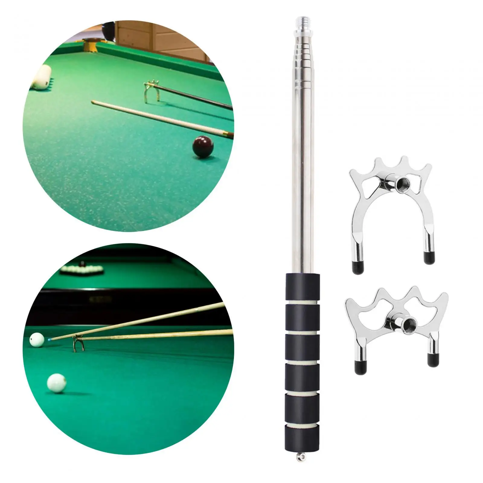 Retractable Pool Bridge Cue Stick Billiards Cue Accessory, Billiard Cue Bracket Support Snooker Pool Cue Bridge for Club Home