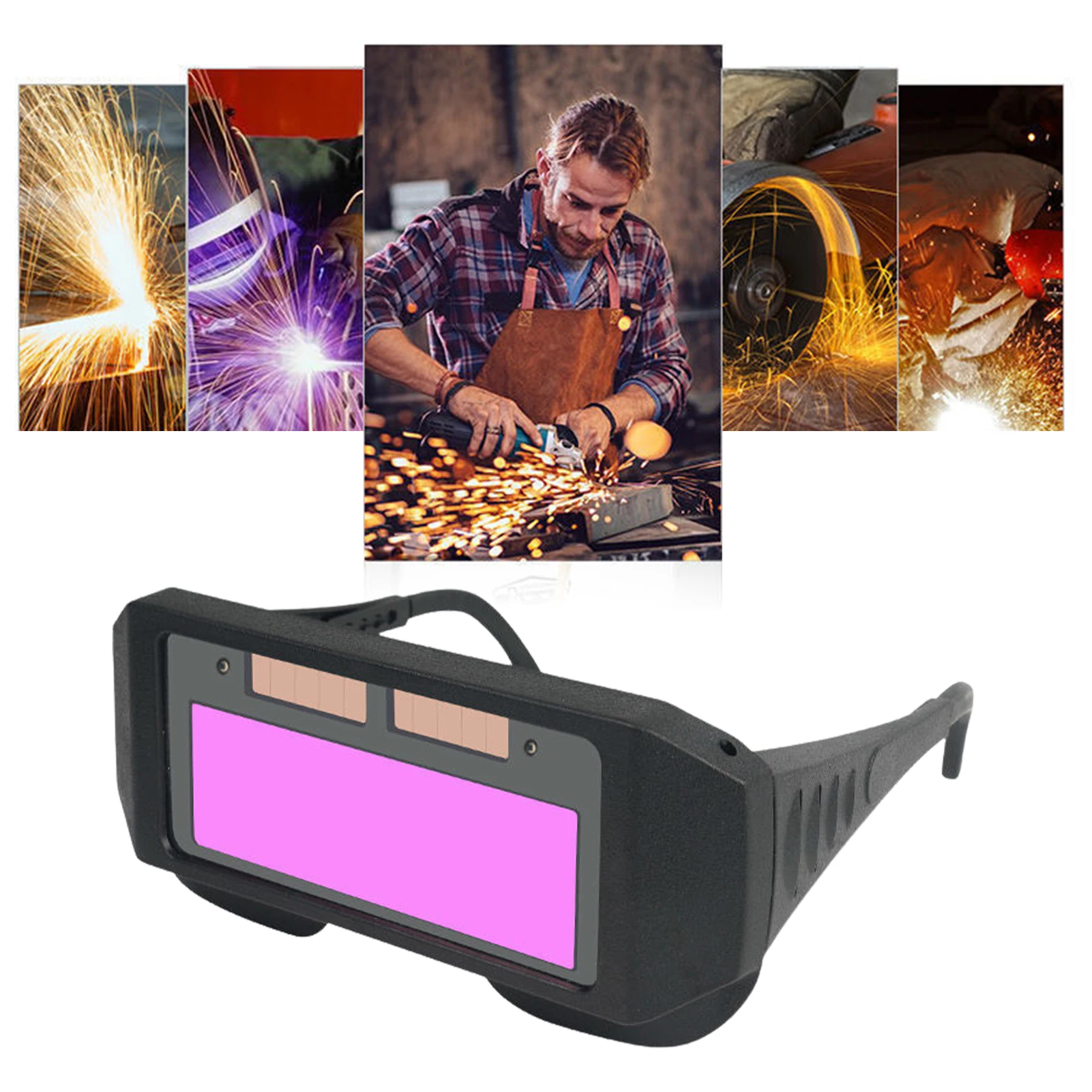 

Professional Solar Auto-darkening Welding Goggles Automatic Dimming Eyes Goggles Anti-glare Goggles Argon Arc Welding Goggles