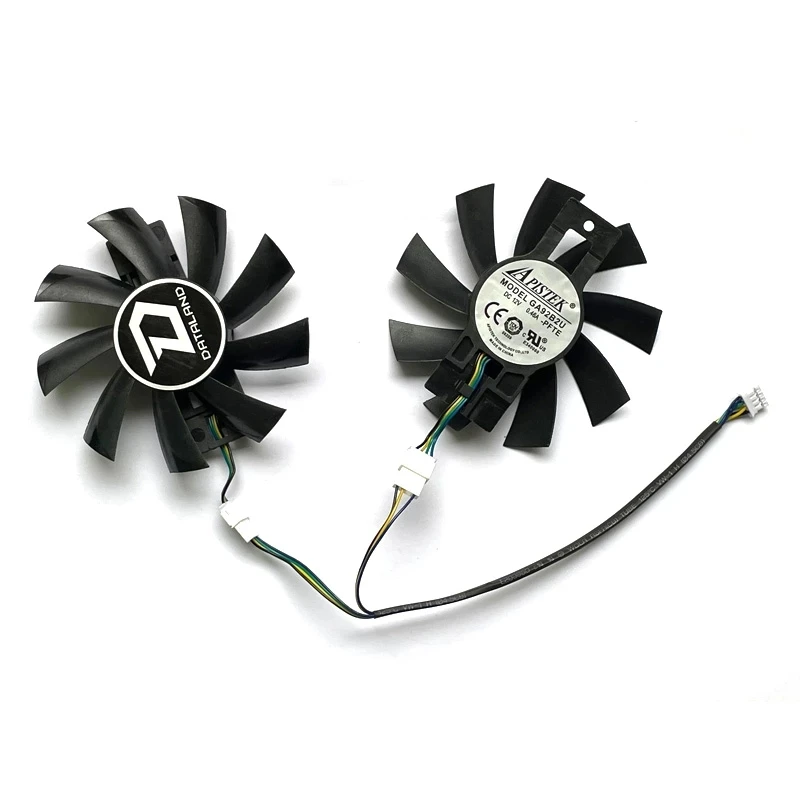 2pcs New 87mm GA92B2U RX570 GPU Cooler for Dataland RX 570 POWERCOLOR Radeon RX 470 570 Graphics Graphics Card Cooling