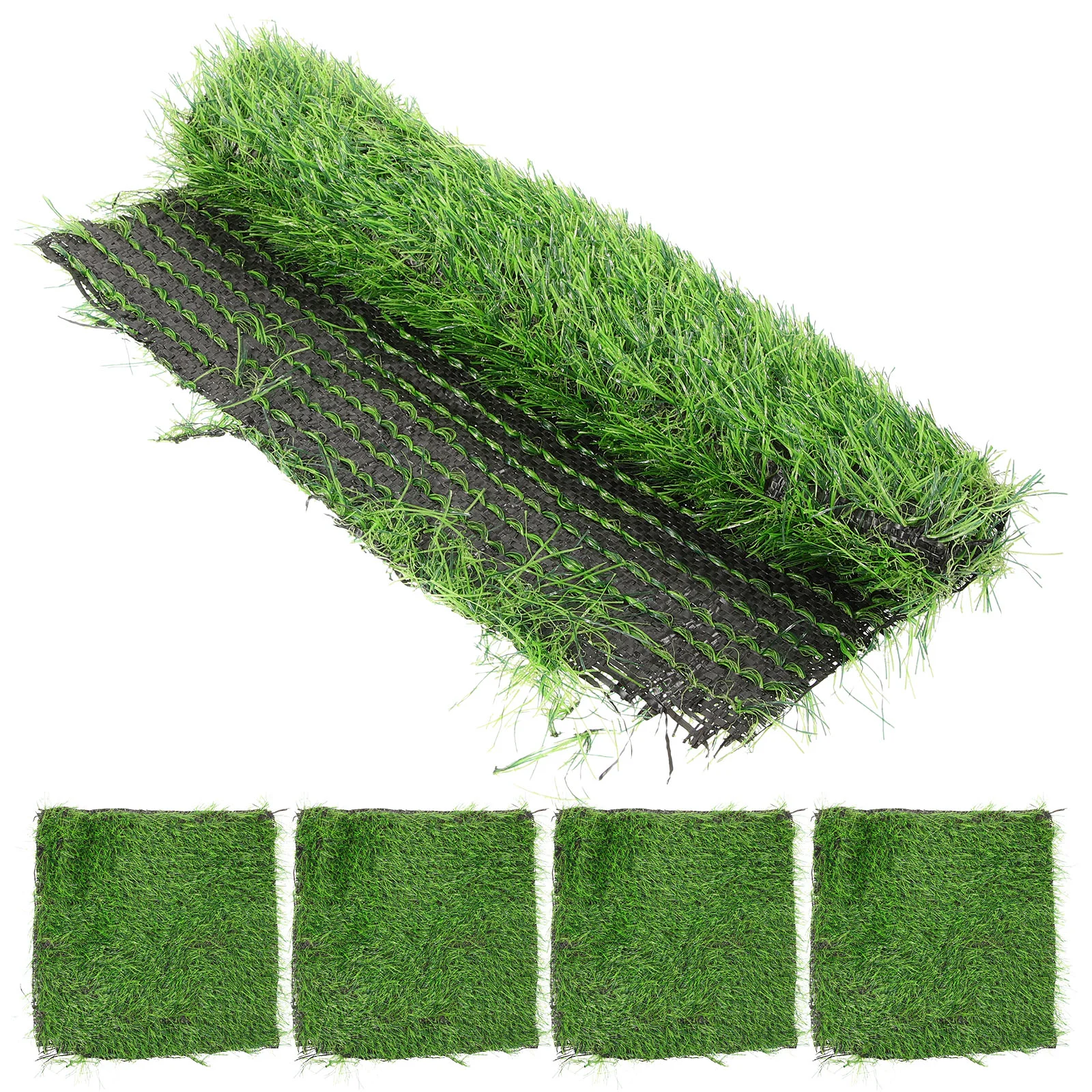 

5 Pcs Chicken Coop Turf Mat Fake Grass Pads Bedding Practical Mats Plastic Simulation Rugs Nesting for Artificial