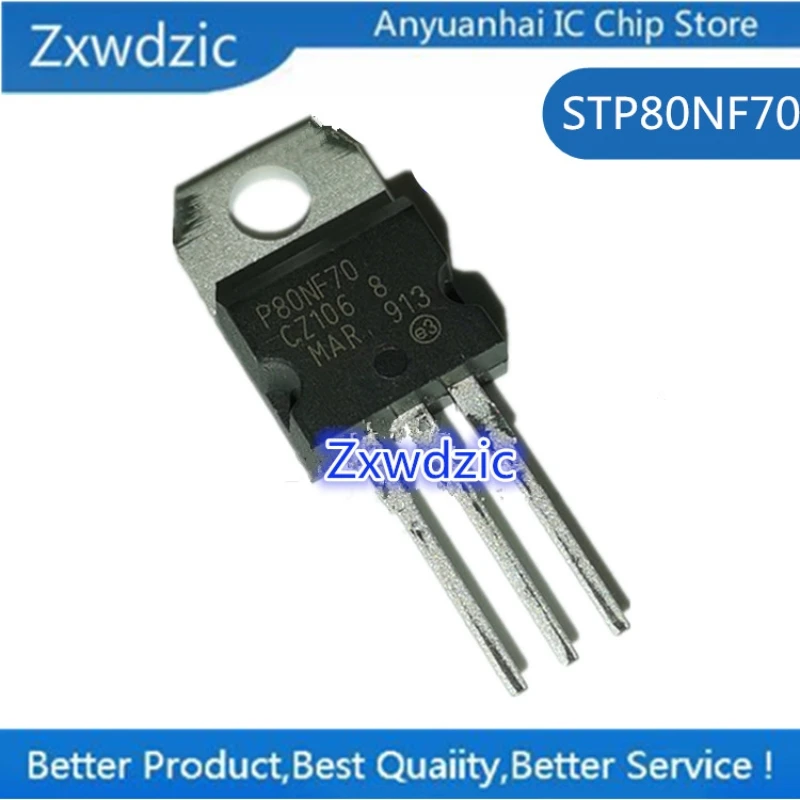 

10pcs STP80NF70 TO220 P80NF70 TO-220 80NF70 New And Original IC