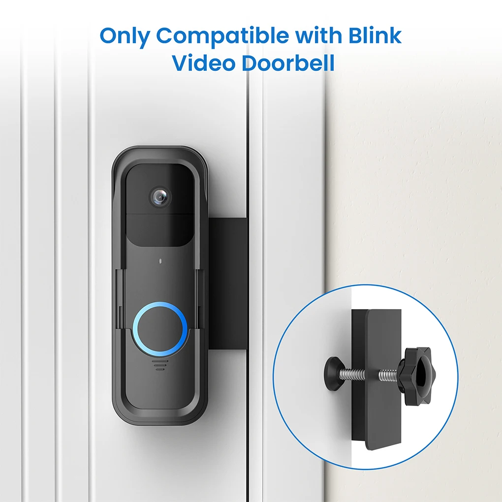 New Anti-Theft Doorbell Mount No Drill Bracket Holder For Blink Video Doorbell,Not Block Doorbell Motion Sensor Camera Mount