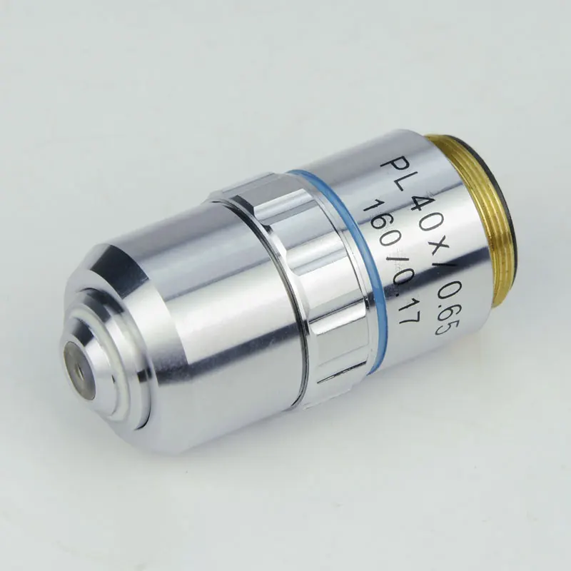 Obiettivo Acromatico 10X Per Microscopio Biologico - Lente Con Attacco RMS Standard E Protezione A Molla, Ottone E Acciaio Inox, Immagini Nitide - 2