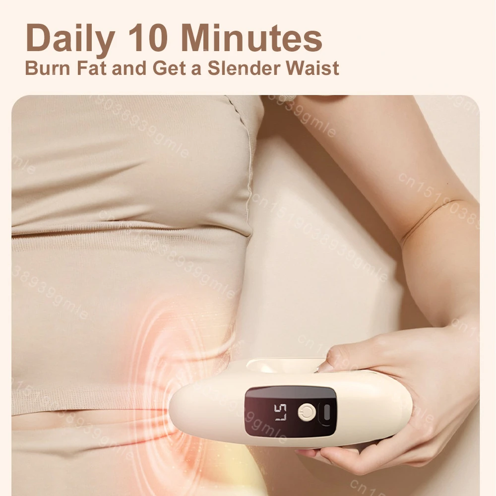 Electric Massage Gun Fitness Fat Burning Fat Removal Machine Muscle Relaxation Fascia Gun Ring Abdominal Body Shaping Massager