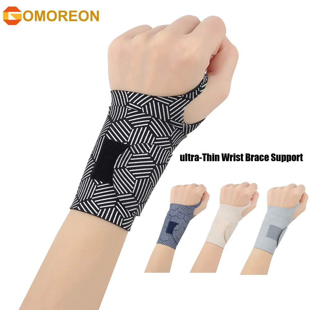 Wrist Brace Ultra Thin Wrist Brace Support Sport Wrist Thumb Compression Wraps For Carpal Tunnel Adjustable Straps For Men Women