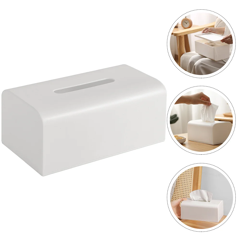

Home White Facial Tissues Arc Curved Bedroom House Accessories Tissue Box Cover White Tissue Case Tissue Dispenser Tissue Holder