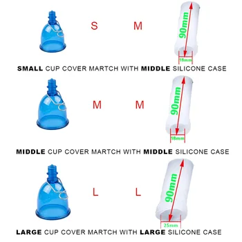 Male Penis Extender Enlarger Edge Stretcher Handle Vacuum Dick Enhancer Pumps Belt Hanger Enhancement Cup Adult Sex Toys for Men 4