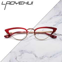 Small Cat Eye Glasses Frame Women Anti Blue Light Eyeglasses Frames For Women's Fashion Female Optical Eyewear Prescription 2022
