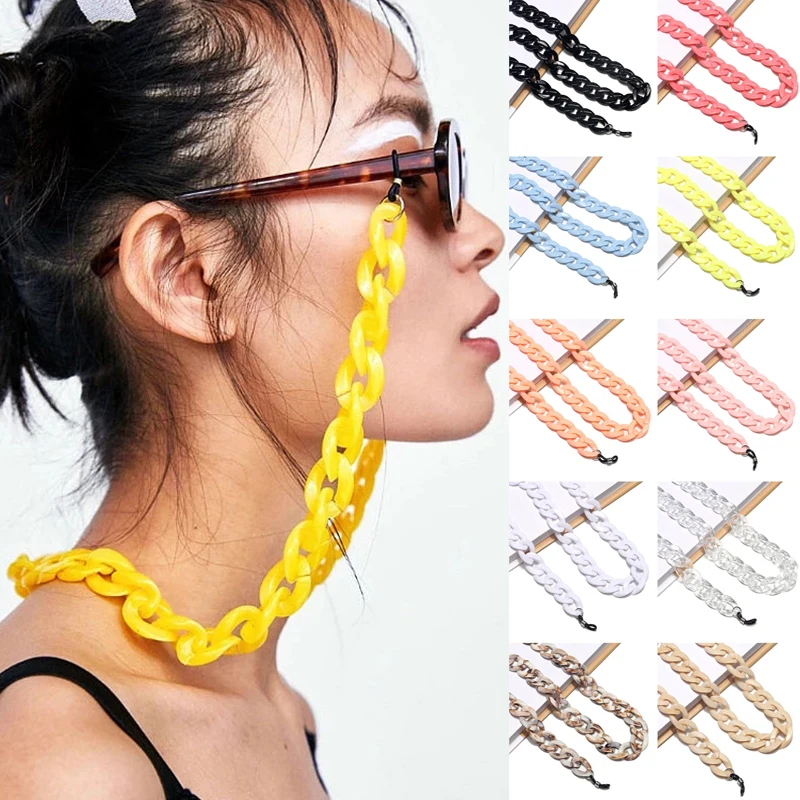 

Fashion Acrylic Glasses Chains Sunglasses Lanyard Women Non Slip Eyeglass Ropes Holder Cord Mask Hanging Strap Necklace Gifts