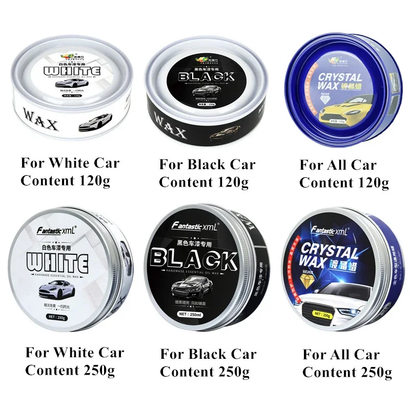 120g / 250g Car Wax Crystal Plating Set Hard Glossy Wax Layer Covering Paint Surface Coating Formula Waterproof Film Car Polish