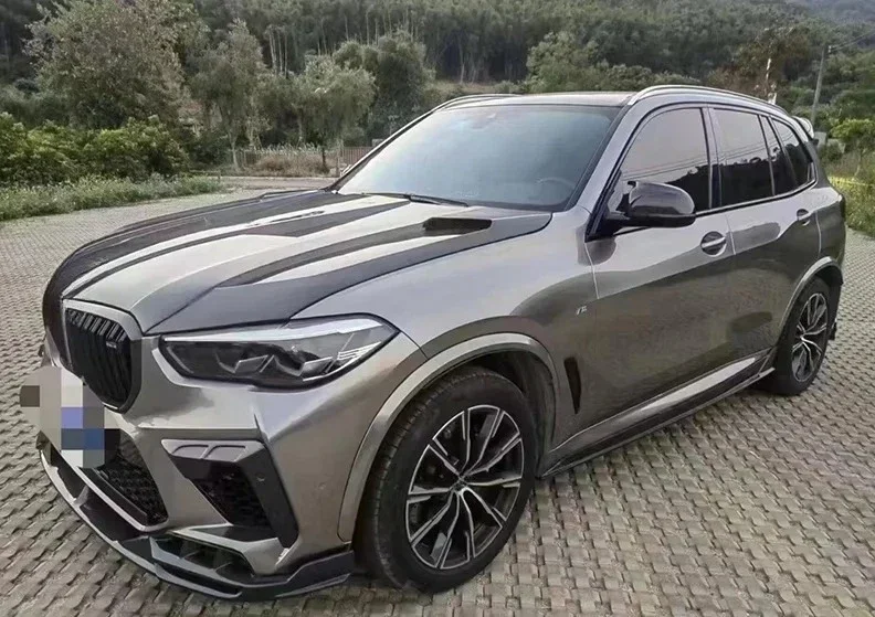 카본 파이버 LD 스타일 사이드 스커트 프론트 립 스플리터 (X5M F95 2019-2022 X5M F95 사이드 스커트용)
