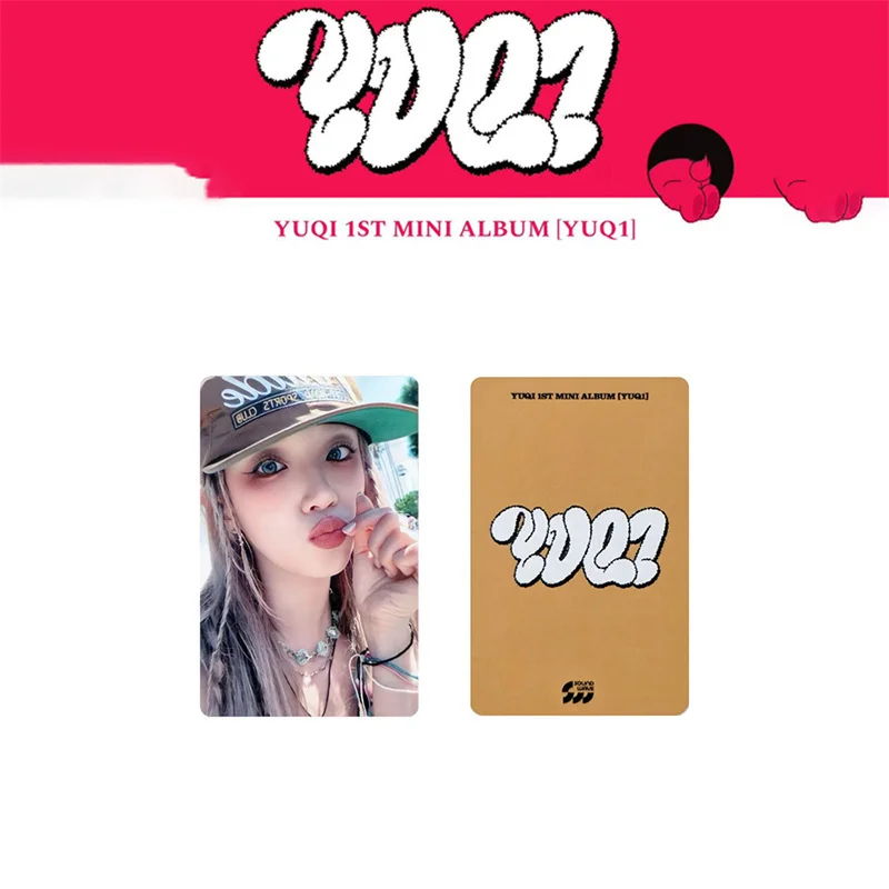1pc 2pc 3pcs/set KPOP Gidle Song Yuqi Album 1st Mini Album YUQ1 Support Small CardLOMO Card K4 Special EVENT Postcard Photo Card