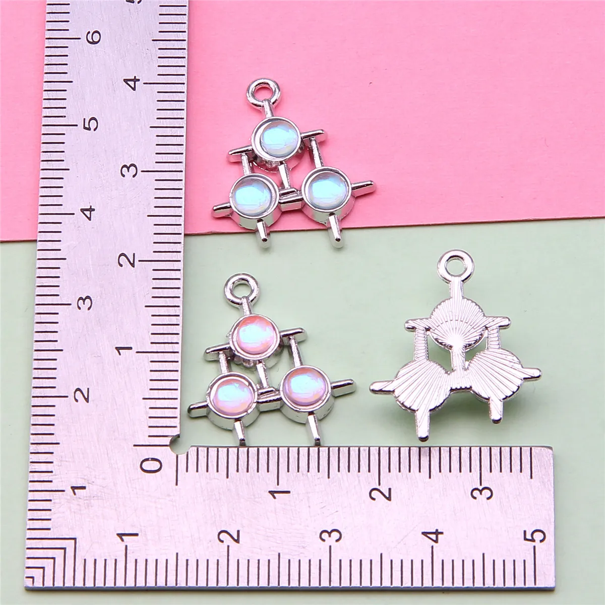 6 Stück Kristall Planet Stern Mond Charms Anhänger für Halsketten Armbänder Ohrringe Handarbeit DIY Handwerk Schmuckherstellung Erkenntnisse – Detail 18