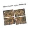 Real Natural Marble Tray Genuine Brown Marble Stone Storage Tray for Dresser/Vanity/Bathroom (Coffee Net, 12" x 8") 4