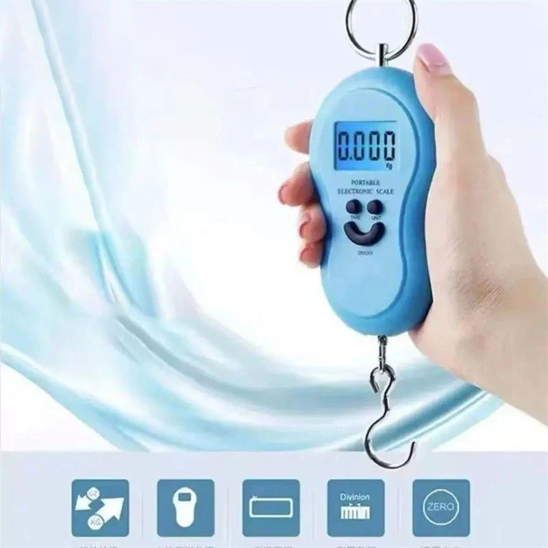 50Kg/10g Electronic Pendant Scale Digital LCD Scale For Kitchen Fishing Weights With Backlight Pocket Scale For Travel Luggage