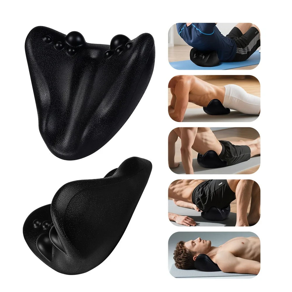 Iliopsoas Muscle Massage Pillow Core Gravity Point Massage Cervical Shoulder Fishtail PU Vertebrae Spine Prosthesis Massage Tool