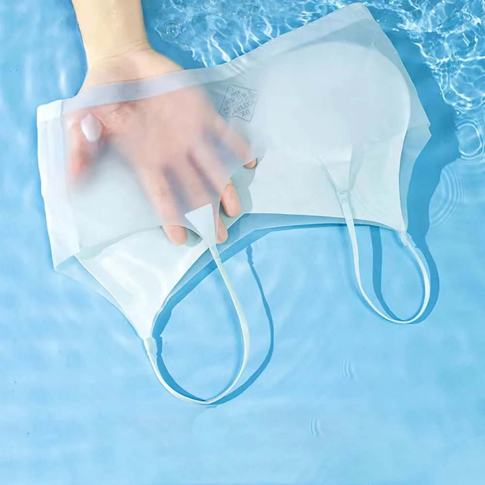 

Ультратонкий женский бюстгальтер без следов нижнее белье из вискозы бюстгальтер пуш-ап нижнее белье красивый бюстгальтер для сна дышащие бретельки