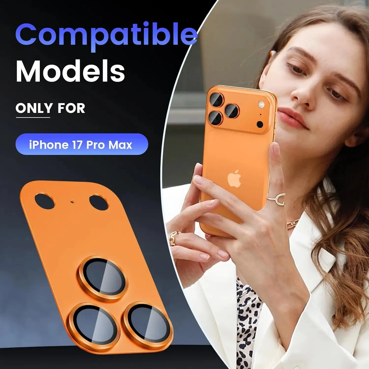 Premium Metal Alloy Tempered Glass Camera Lens Protector Accessory