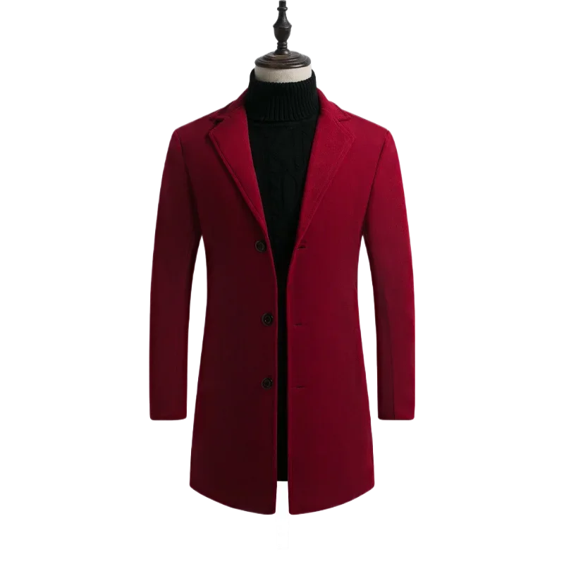 

Новинка Осень-зима 2023 Мужское пальто шерстяное пальто Облегающая рубашка средней длины универсальная индивидуальная Мужская ветровка