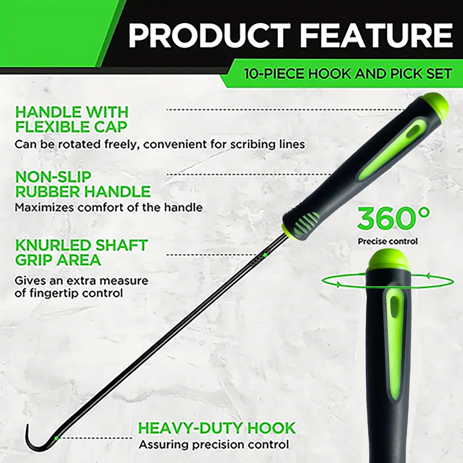 10-Pack Precision O-Ring & Seal Pick Set 4