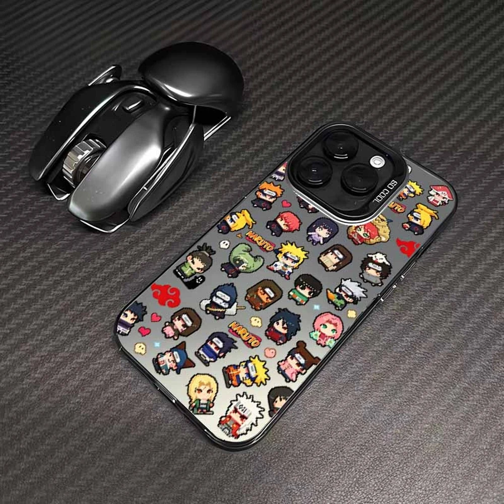 Vibrant Pixel Style Anime Naruto Colorful Soft Phone Case Cover