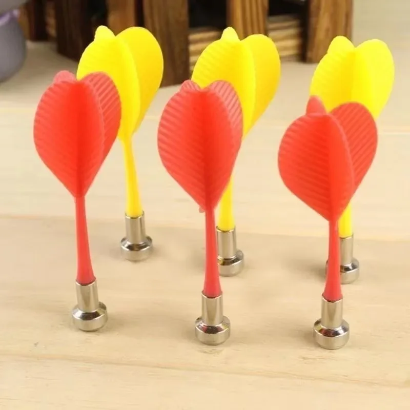 3Pcs/batch of Bull Eye Target Plastic Darts for Double-sided Magnetic Board Wing Magnetic Darts (color Random) Darts