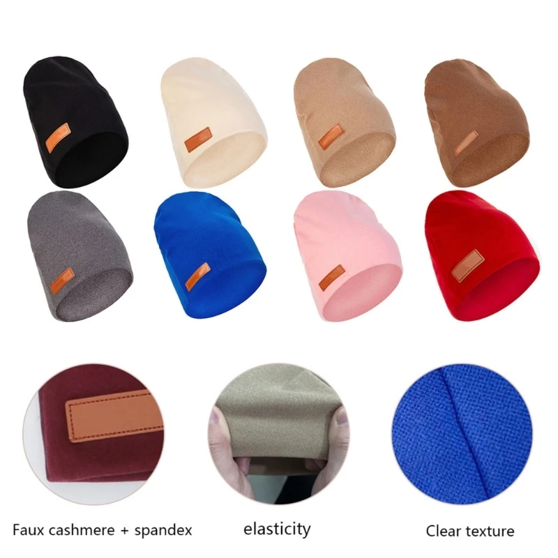 

Breathable Baby Hat Windproof Ear Protections Pullover Bonnet Cap Solid Color