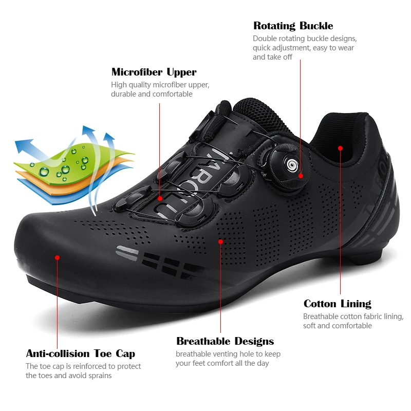 Men Cycling Sneaker Mtb Women Flat Mountain Bike Shoes SPD Route Cleats for Shimano Road Bike Speed Sneaker Dirt Bicycle Shoes