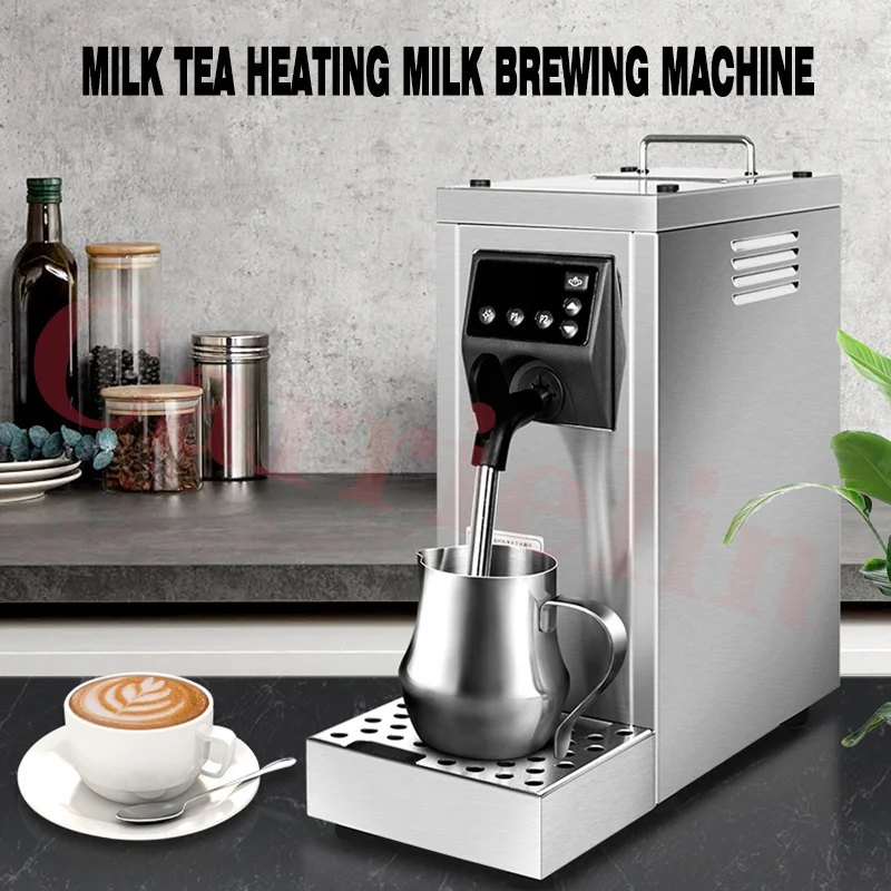 Steam Milk Foam Machine, Commercial Auto Coffee Frother Milk Steamer Cappuccino Latte Coffee Maker 3