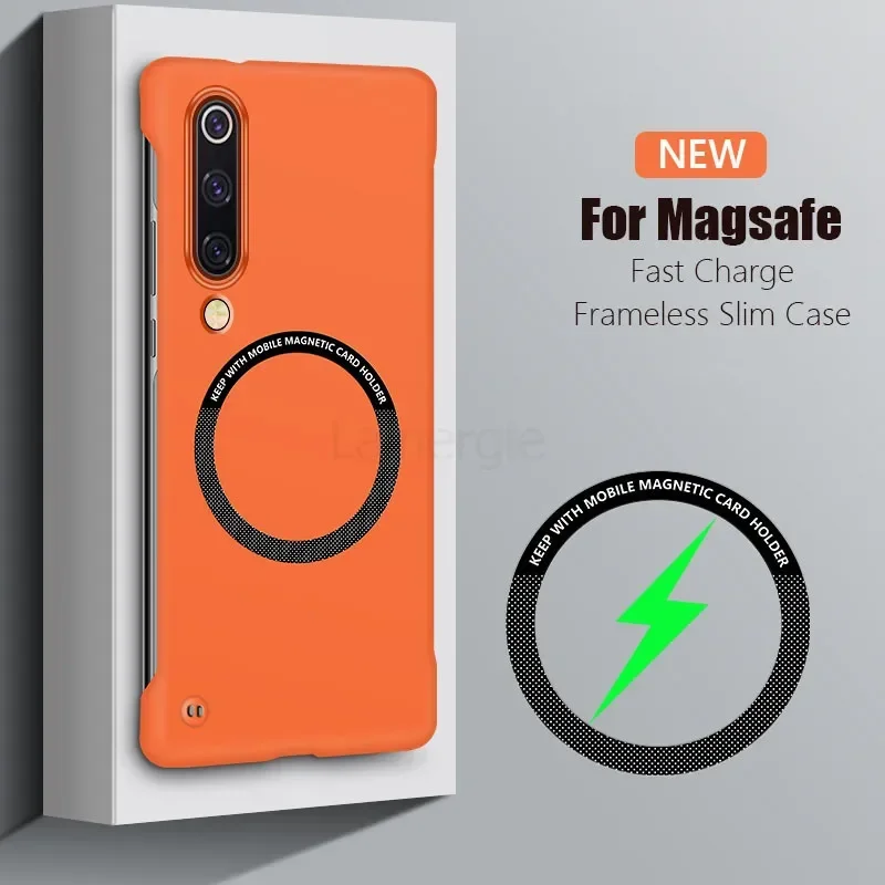 Безрамный Магнитный чехол Для Magsafe, тонкий чехол для Xiaomi Mi 9 Mi 10 Pro Ultra Mi9 Mi10 Pro, жесткая задняя крышка с беспроводной зарядкой